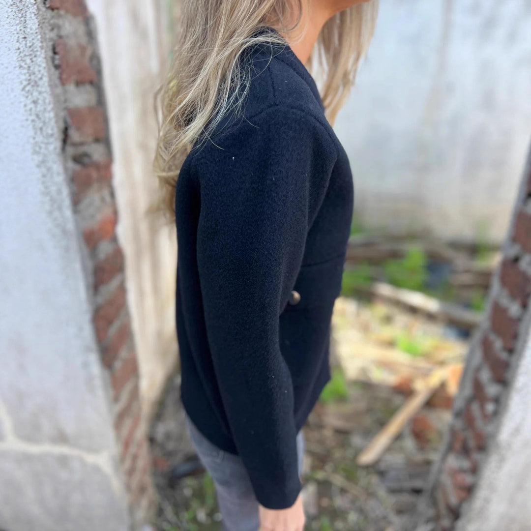 Damen Fleecejacke mit praktischen Taschen und Reißverschluss EB