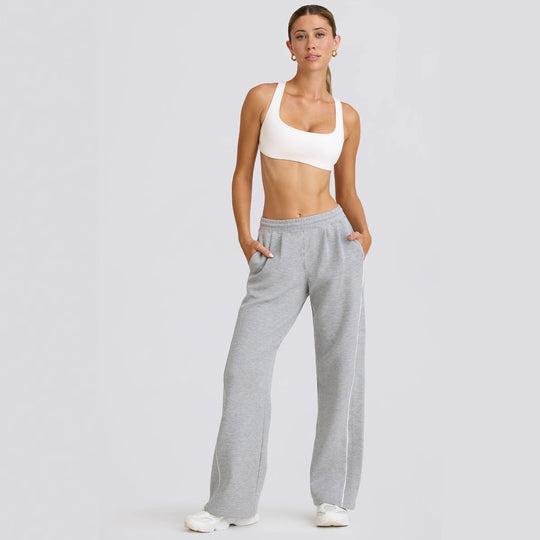 Damen Sportliche Freizeithose mit weitem Schnitt und praktischen Taschen EB