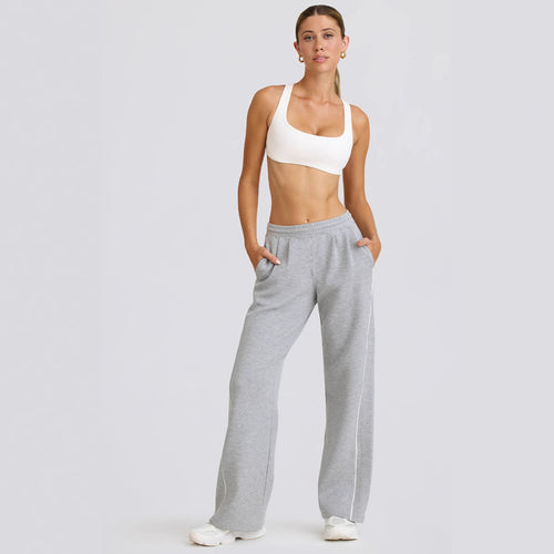 Damen Sportliche Freizeithose mit weitem Schnitt und praktischen Taschen EB