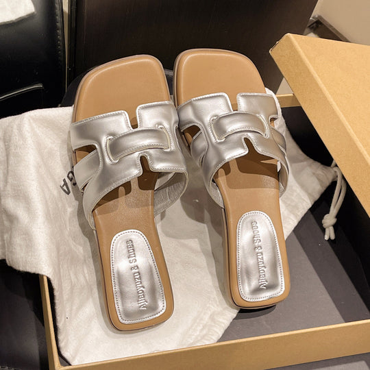 Damen Trendige Slide-Sandalen mit modischem Schnitt EB