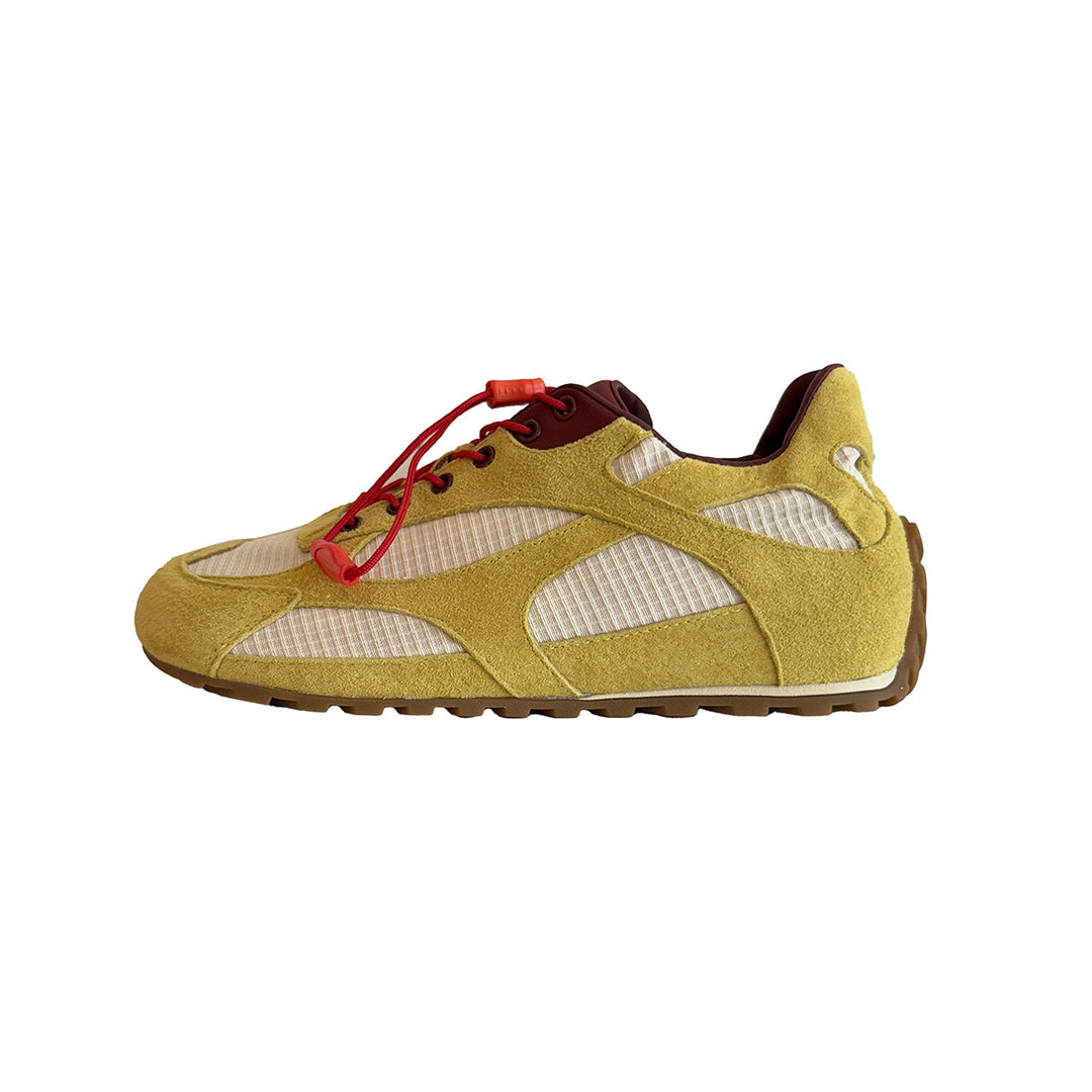 Damen Sportliche Sneakers mit atmungsaktiver Mesh-Oberfläche und stabiler Sohle EB