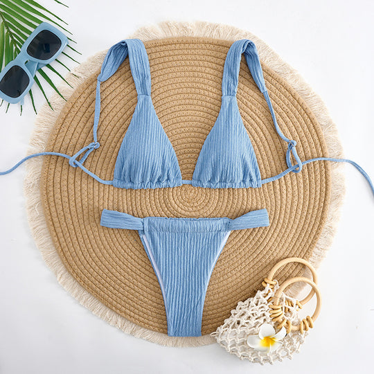 Damen Triangel-Bikini mit verstellbaren Trägern EB