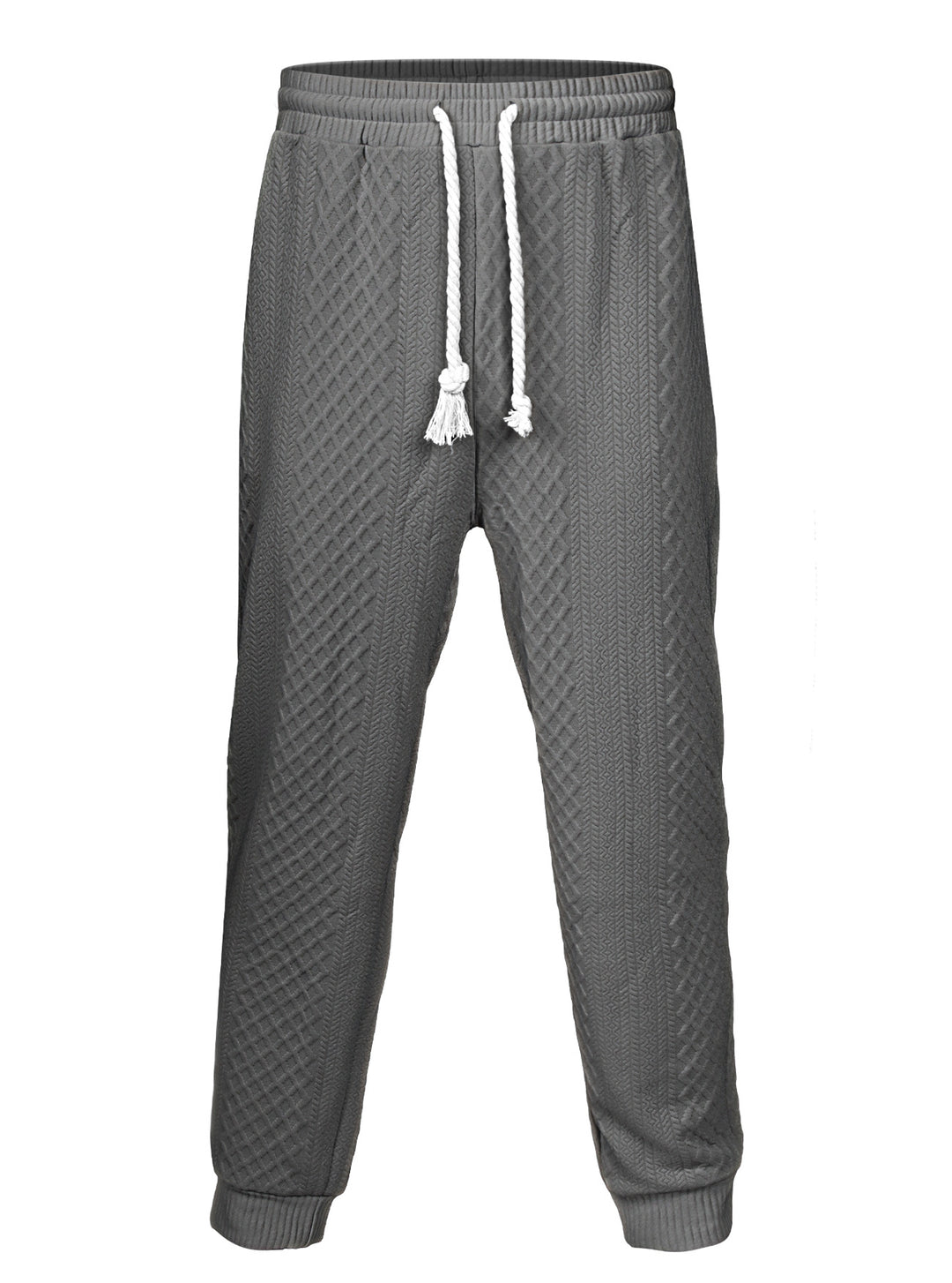 Herren nan Thermo-Zopfstrick-Jogginghose mit breitem Rippenbund und dekorativer Kordel EB