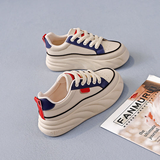 Damen Stilvolle Chunky Sneakers mit atmungsaktiver Sohle und bequemer Dämpfung EB