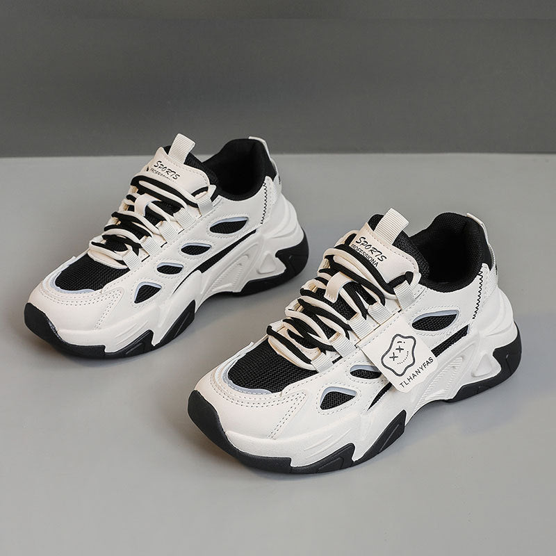Damen Sportliche Chunky Sneakers mit atmungsaktiver Mesh-Oberfläche und dämpfender Sohle EB