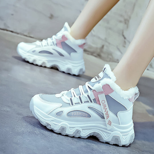 Damen Winter Sneakers mit kuscheligem Futter und rutschfester Sohle EB