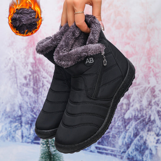 Damen Thermo-Winterstiefel mit kuscheligem Innenfutter und seitlichem Reißverschluss EB
