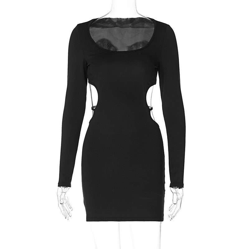 Damen Figurbetontes Minikleid mit raffiniertem Cut-Out Design EB