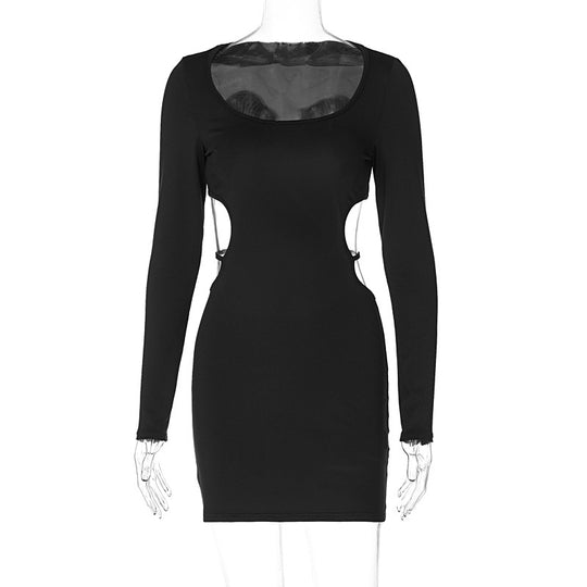 Damen Figurbetontes Minikleid mit raffiniertem Cut-Out Design EB