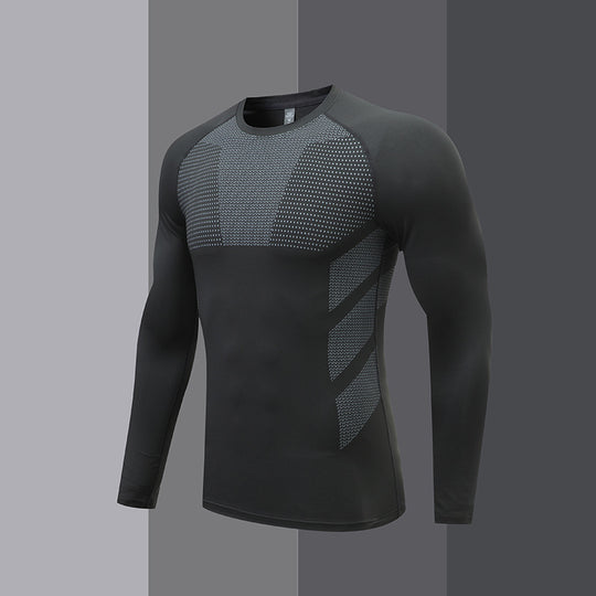 Herren Kompressions-Langarm-Sportshirt EB