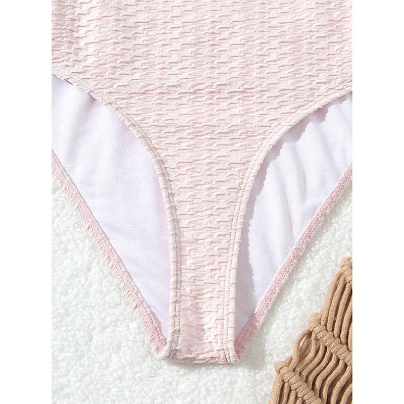 Damen Triangel-Bikini mit modischem Kettenakzent und verstellbaren Trägern EB