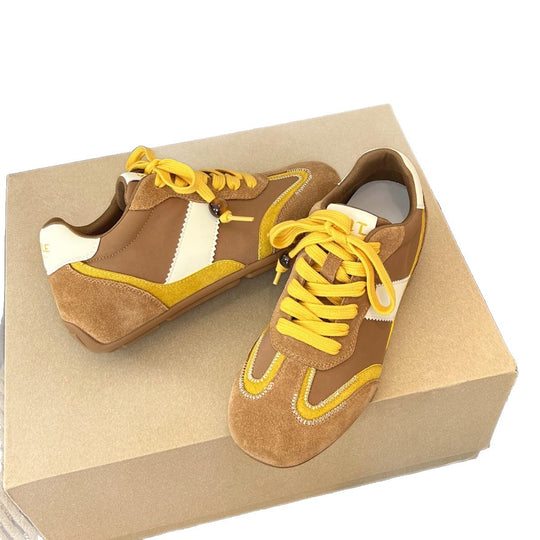 Damen modische Sneakers mit samtweichem Obermaterial und einzigartigem Design EB