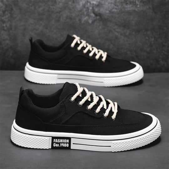 Damen Modische Sneakers mit robuster Gummisohle und atmungsaktivem Canvas-Obermaterial EB