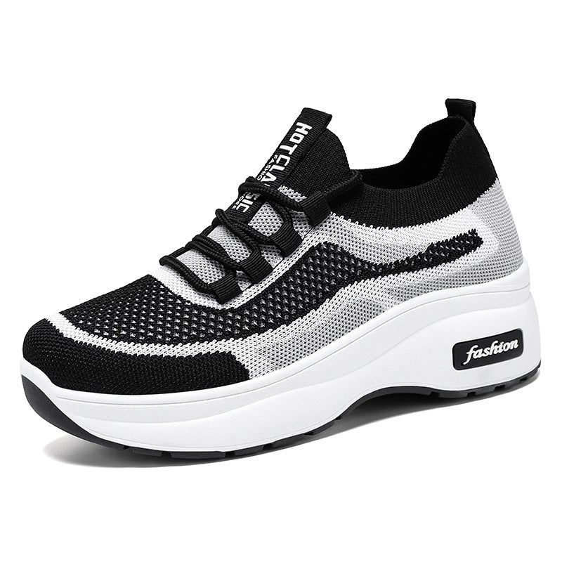 Damen Leichte Sport Sneakers mit atmungsaktivem Netzdesign EB