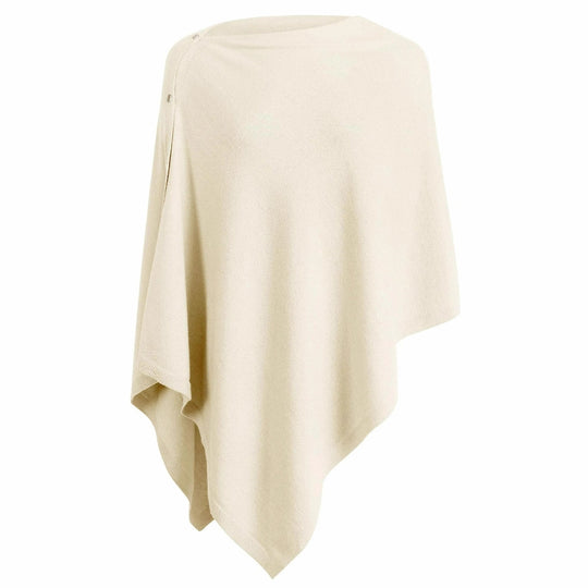 Damen vielseitiger Poncho aus hochwertiger Materialmischung EB