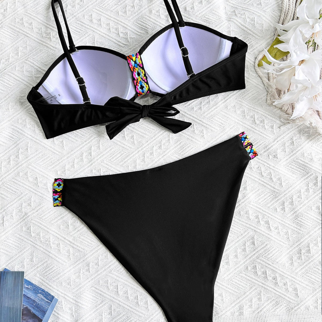 Damen Bikiniset mit verzierten Details EB