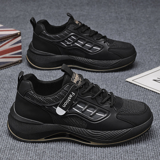 Damen Sportliche Sneakers mit atmungsaktiven Mesh-Einsätzen und stoßdämpfendem Sohlenprofil EB