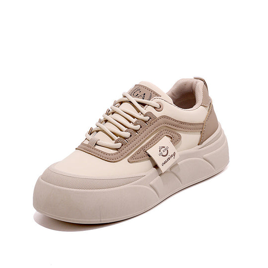 Damen modische Sneakers mit dicker Profilsohle und atmungsaktiver Struktur EB