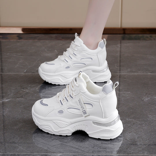 Damen Chunky Sneakers mit atmungsaktiver Struktur und dämpfendem Komfort EB