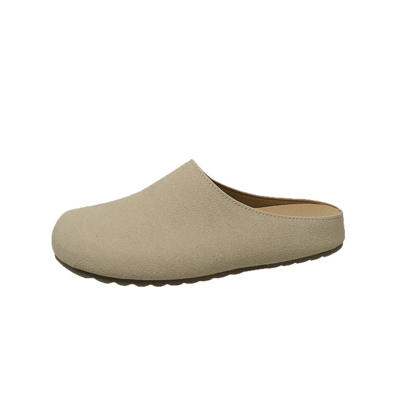 Damen bequeme Pantoletten aus hochwertigem Wildleder mit komfortabler Innensohle EB