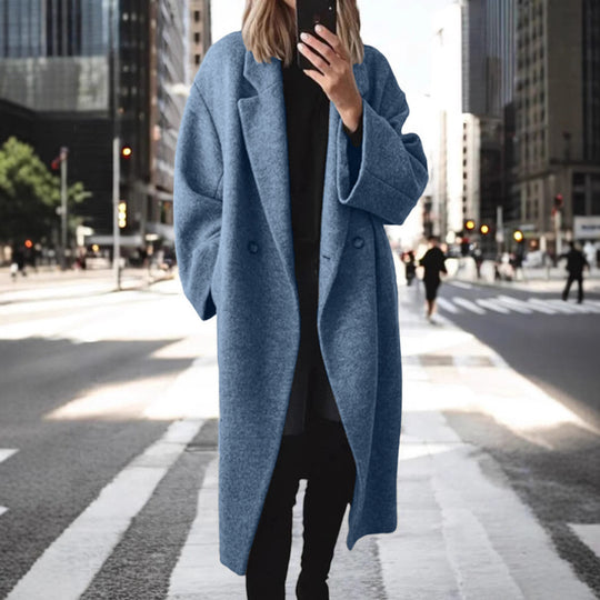 Damen Oversized Wollmantel EB