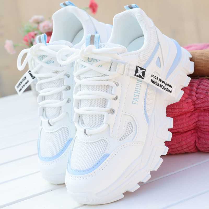 Damen Sportliche Chunky Sneakers mit Atmungsaktivem Obermaterial EB