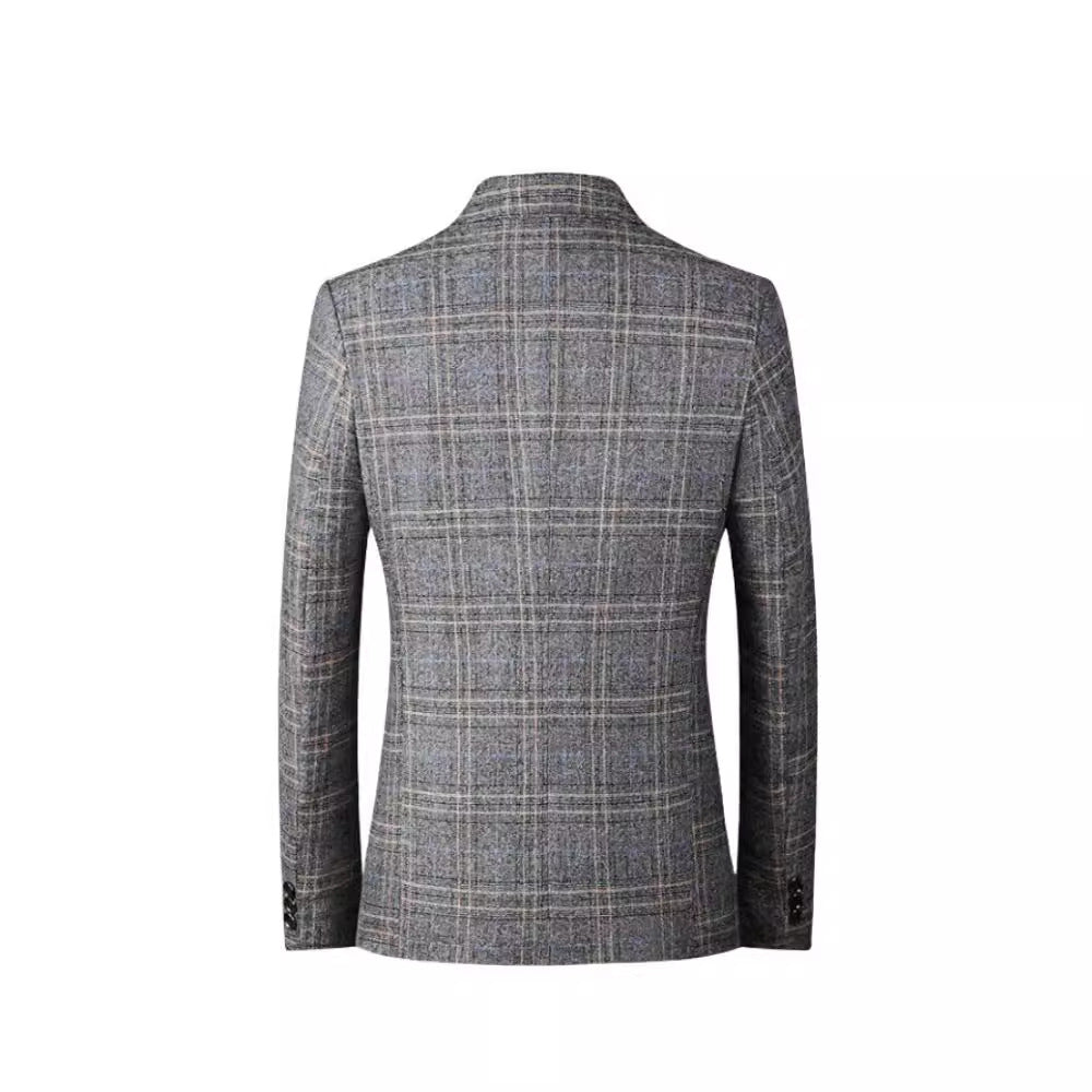 Damen elegante kariert Blazer EB