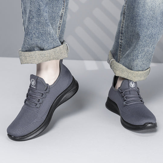 Damen Lauf-Sneaker mit atmungsaktiver Strick-Oberfläche und rutschfester Sohle EB