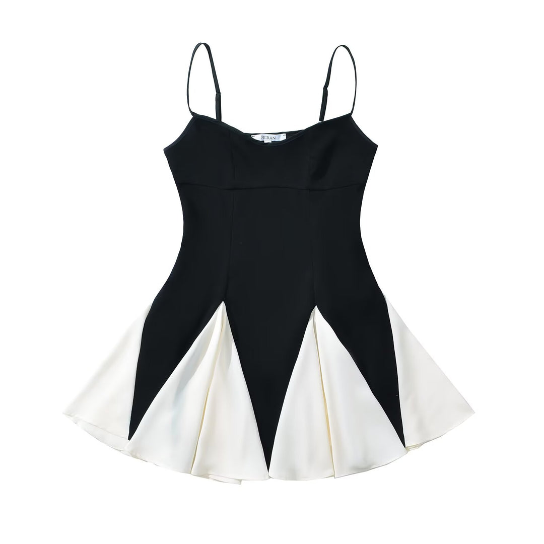 Damen Sommerkleid mit strahlendem Kontrastdesign EB