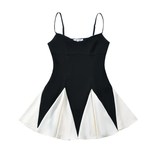 Damen Sommerkleid mit strahlendem Kontrastdesign EB