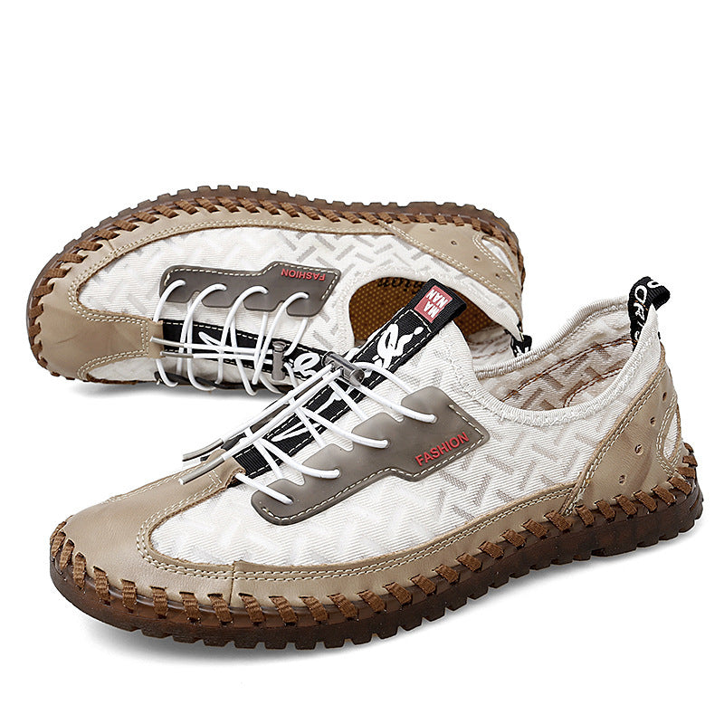 Herren Leichte und atmungsaktive Freizeitschuhe mit elastischen Schnüren EB