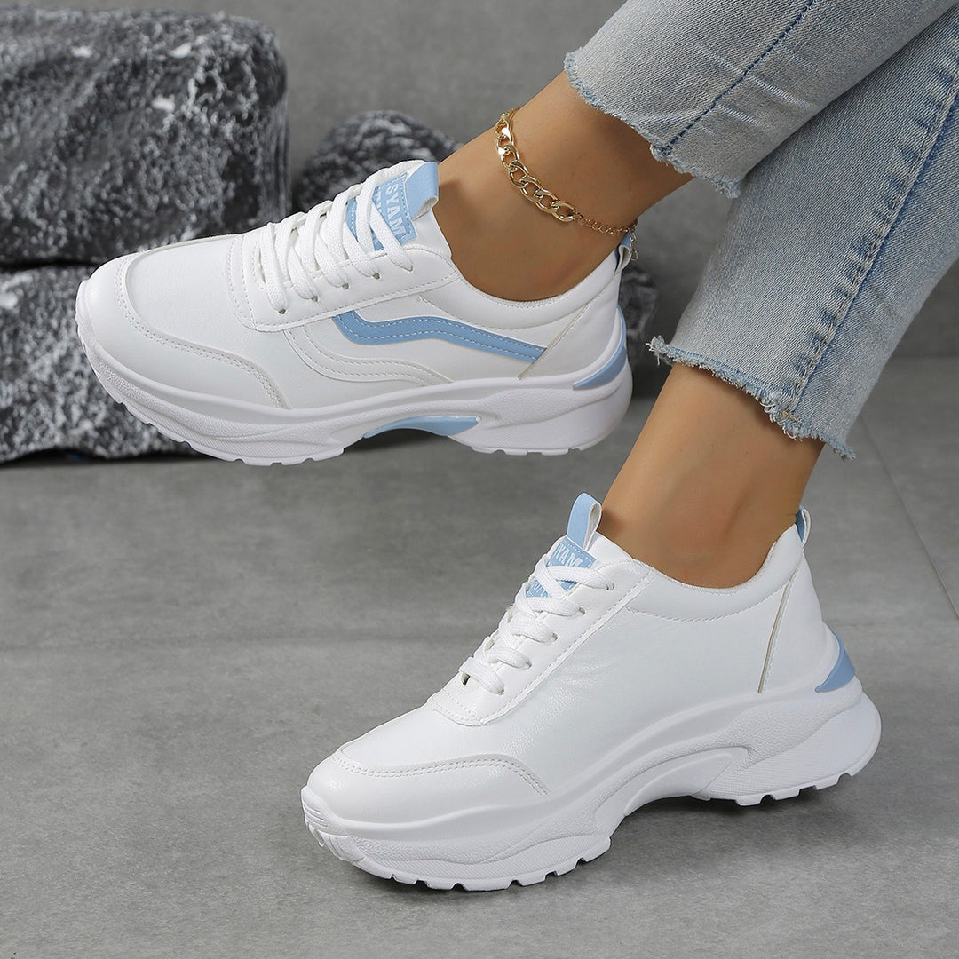 Damen Sportliche Sneakers mit atmungsaktiver Oberflächenstruktur und trendigem Dämpfungssystem EB