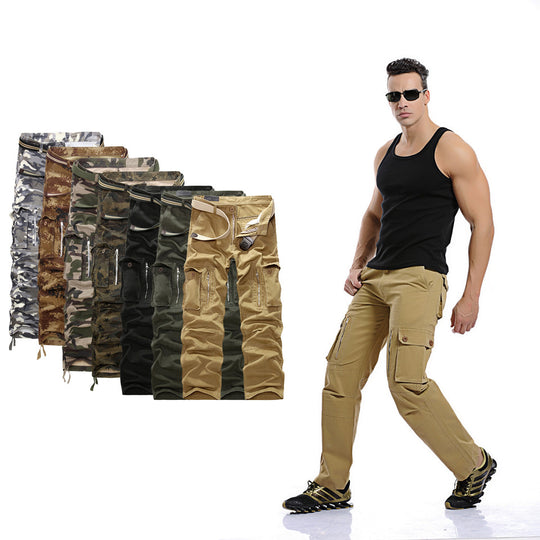 Herren Cargo-Hose mit praktischen Reißverschlusstaschen und elastischem Bund EB