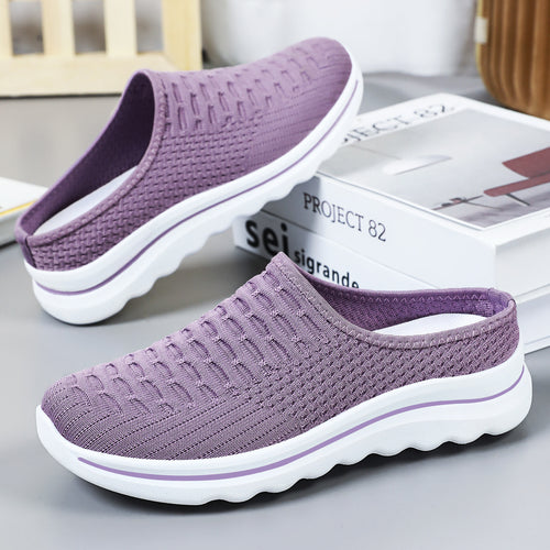 Damen nan nahtloser Komfort-Slipper mit gestricktem Obermaterial und dämpfender Profilsohle EB