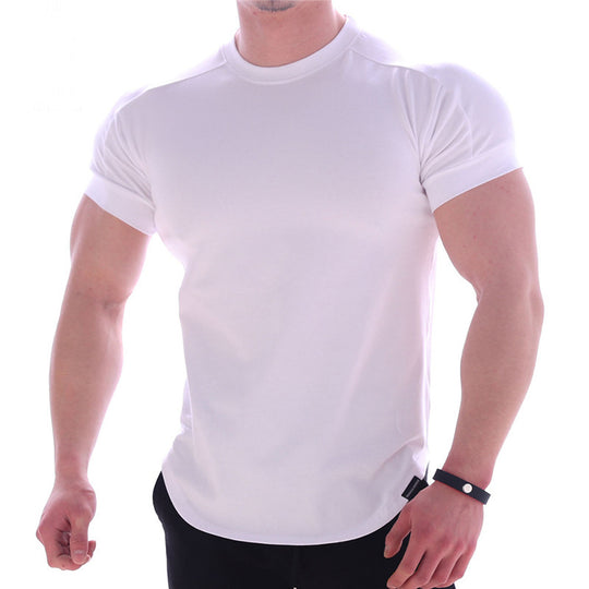 Herren sportliches Kurzarm-T-Shirt mit ergonomischem Schnitt und feuchtigkeitsregulierendem Material EB
