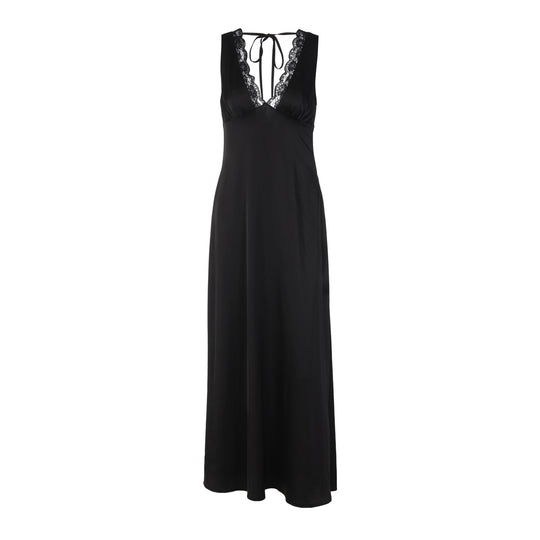 Damen Elegantes Nachthemd mit Spitzendetails EB