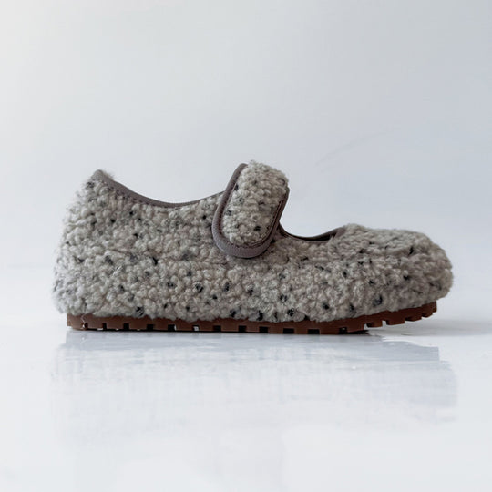 Damen Kuschelige Hausschuhe mit verstellbarem Riemen und weichem Innenfutter EB