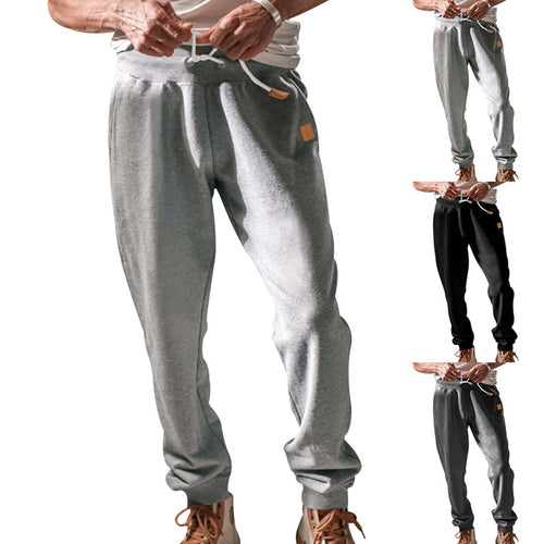 Herren bequeme Sweatpants mit praktischem Kordelzug und modischen Details EB