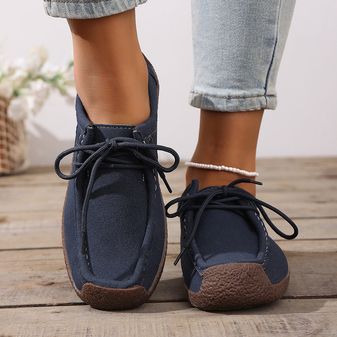 Damen Freizeit-Schuhe im lässigen Slipper-Stil mit bequemer Sohle EB