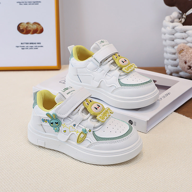 Damen Kindersneaker mit niedlichen Applikationen und praktischem Klettverschluss EB