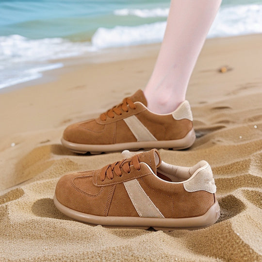 Damen Sneakers mit weichem Suede-Obermaterial und atmungsaktiver Sohle EB