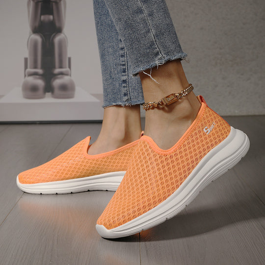 Damen Atmungsaktive Slip-On Laufsohlen Sneakers EB