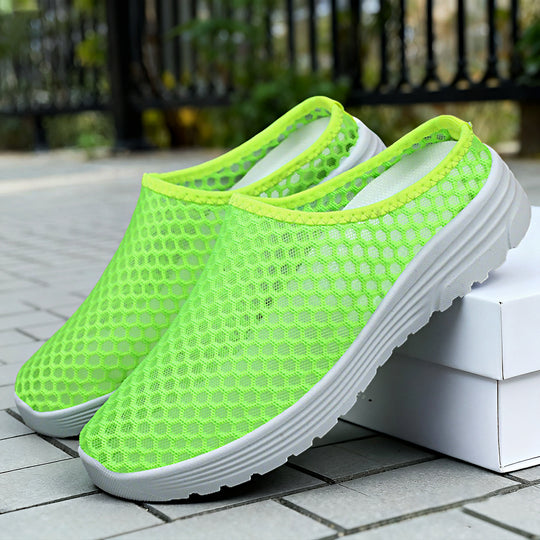 Damen Luftige Clogs mit atmungsaktivem Netzdesign EB