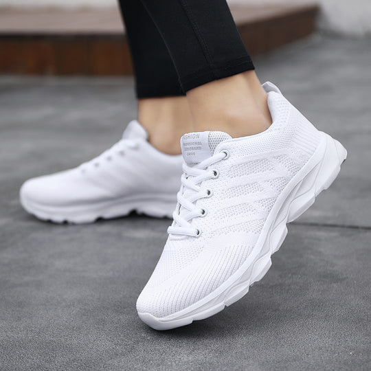 Damen Atmungsaktive Sneakers mit flexiblem Strick-Obermaterial EB