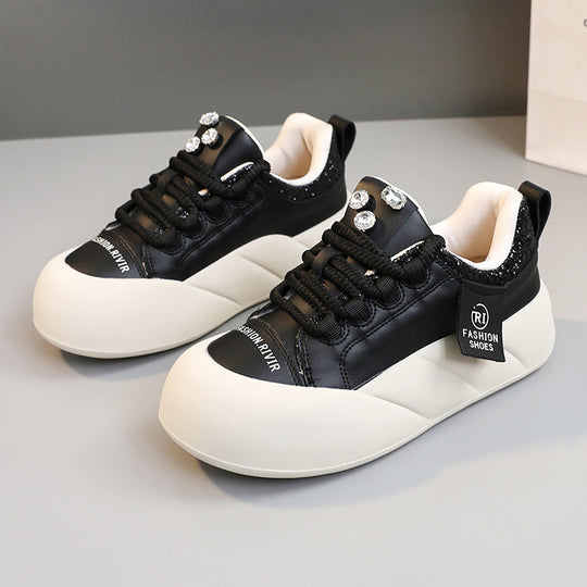 Damen Modische Sneakers mit funkelnden Akzenten und komfortablem Sohlenprofil EB