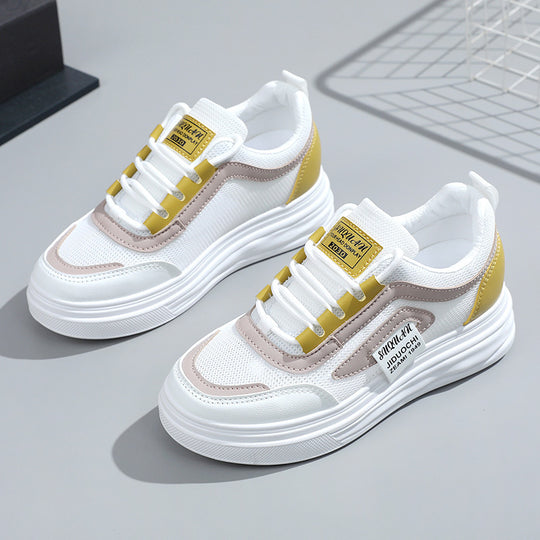 Damen komfortable Sneakers mit atmungsaktive Mesh-Oberfläche und dämpfendem Sohlenprofil EB