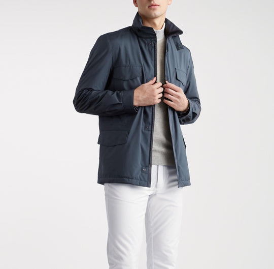 Herren funktionale Jacke im urbane Stil mit praktischen Taschen EB