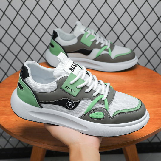 Herren Sportliche Freizeit-Sneaker mit atmungsaktiver Mesh-Oberfläche und rutschfester Sohle EB
