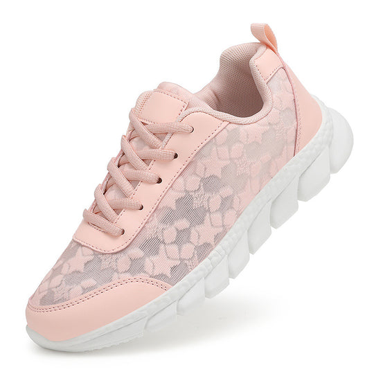 Damen Sportliche Sneakers mit atmungsaktivem Mesh-Obermaterial und dämpfendem Sohlenprofil EB