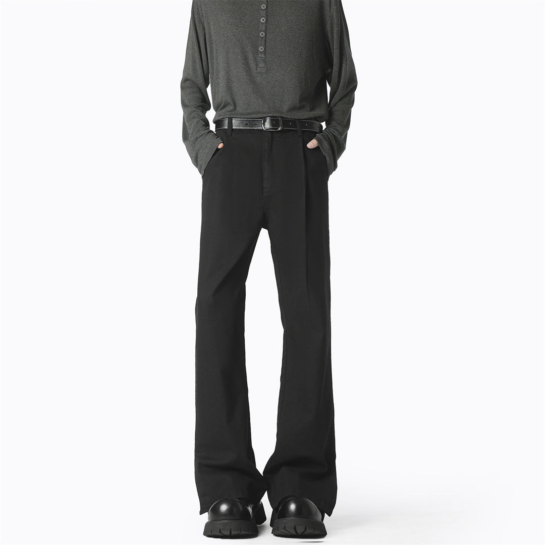 Damen elegante, weite Freizeithose mit feinen Falten und hochwertigen Materialien EB